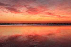 praia nova beach at costa da caparica, almada