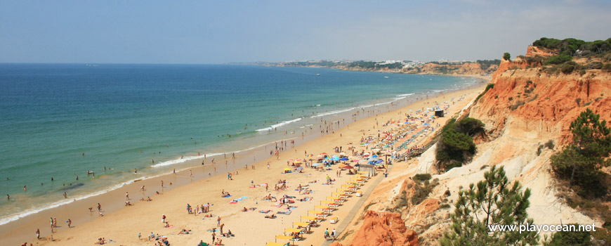 Panoramic of Praia da Falésia (Açoteias) Beach