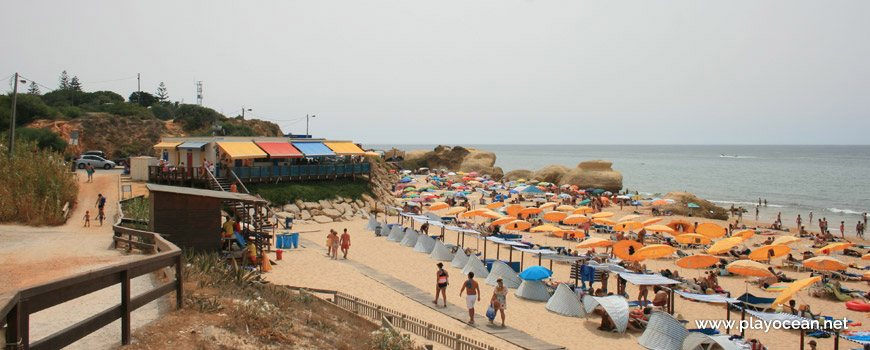 Praia da Galé (East) Beach viewed from the cliff