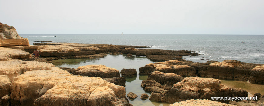 Natural pool at Praia de Manuel Lourenço Beach