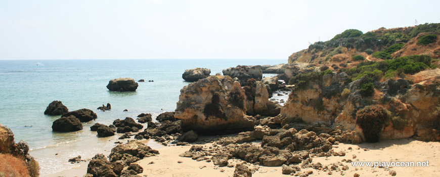 West part of Praia da Oura Beach