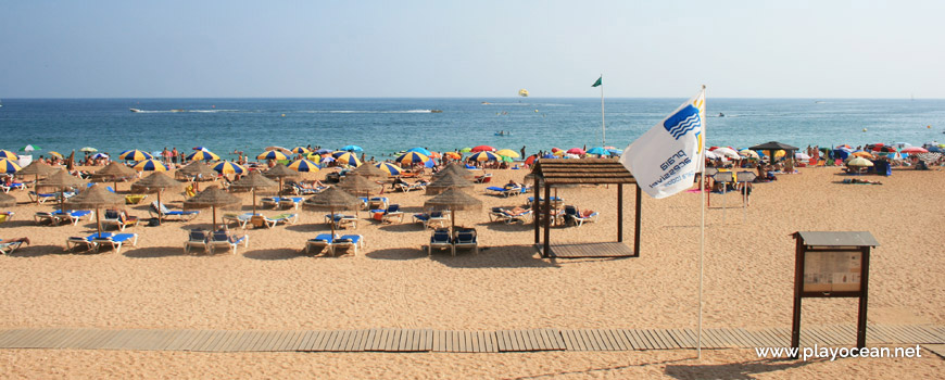 Sunbeds rental at Praia do Peneco Beach