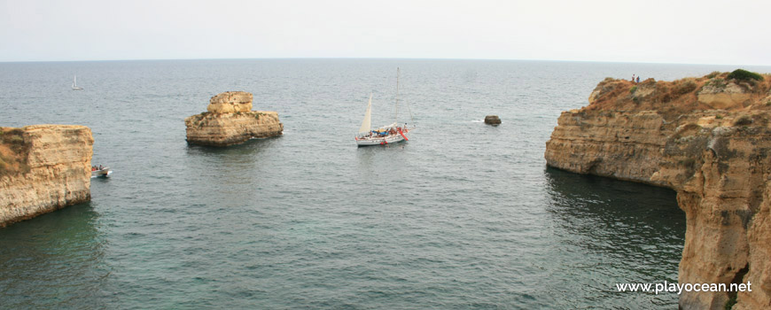 Boat at Praia da Ponta Pequena Beach