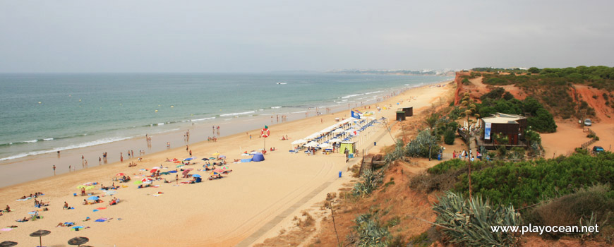 View over Praia da Rocha Baixinha (West) Beach