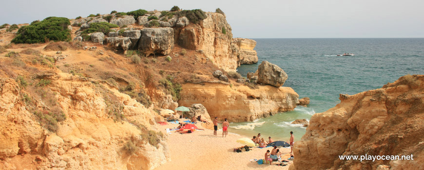 Small sand at Praia de São Rafael Beach