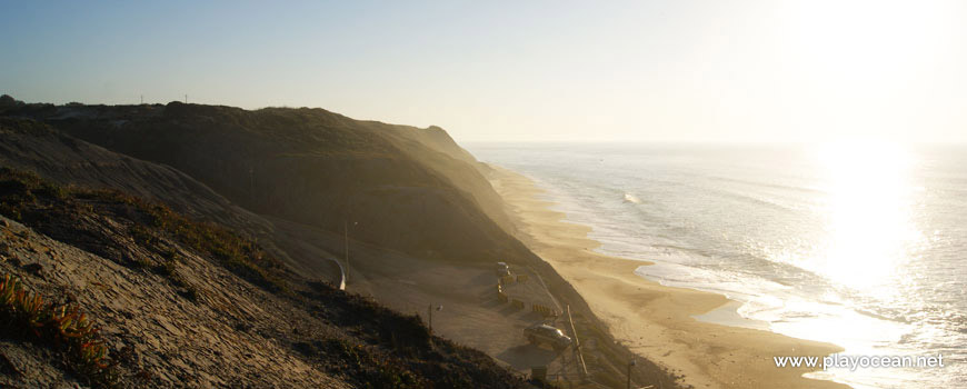 Praia da Pedra do Ouro, vista da falésia