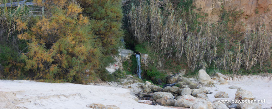 Cascata na Praia de Vale Furado