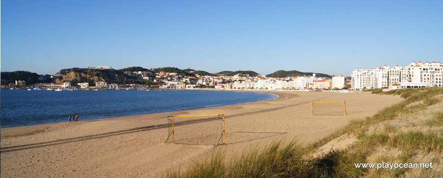 Goalies at Praia de São Martinho do Porto Beach