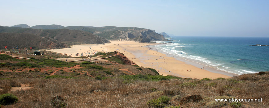 South at Praia do Amado Beach