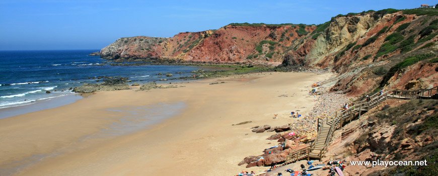 North at Praia do Amado Beach