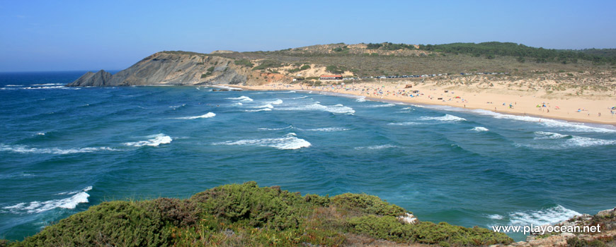 Panoramic of Praia da Amoreira (Sea) Beach