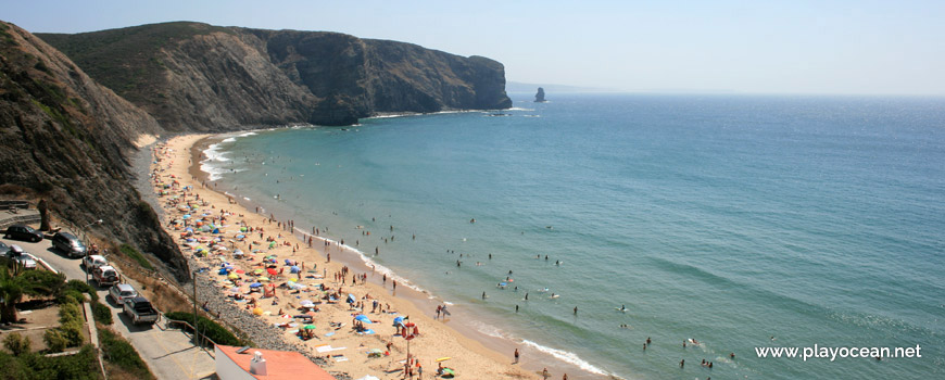 South at  Praia da Arrifana Beach