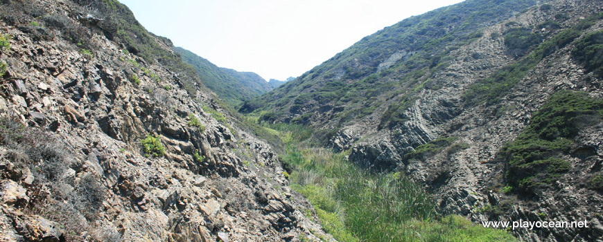 Valley of Praia da Barradinha Beach