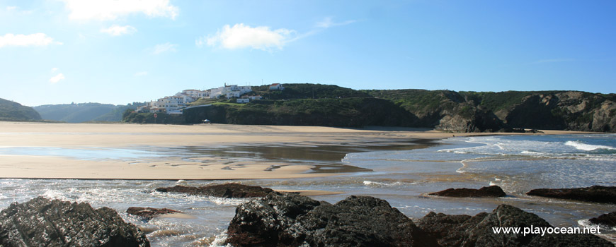 Maré baixa na Praia de Odeceixe (Mar)