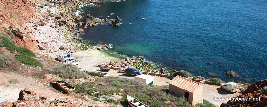 Boats at Praia do Portinho do Forno Beach