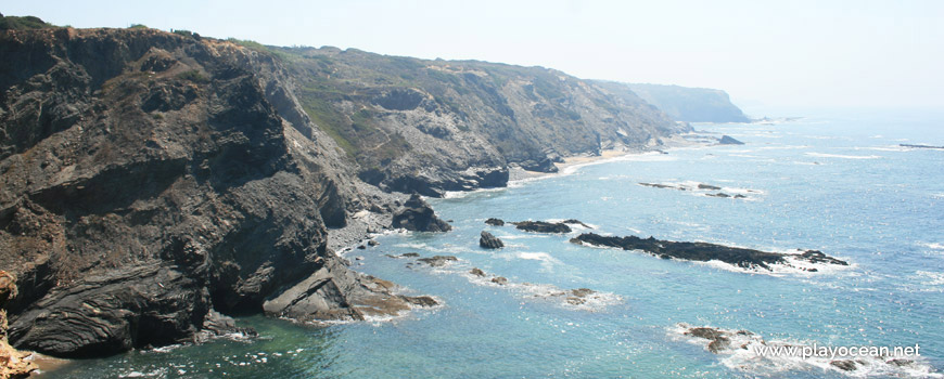 South at Praia da Quebrada Beach