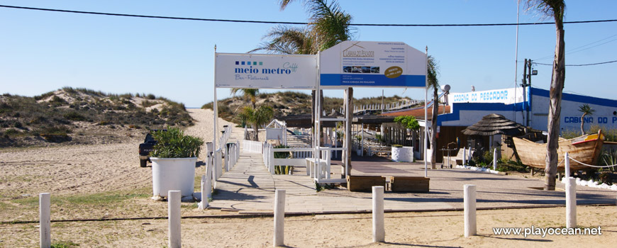 Entrada, Praia da Cabana do Pescador