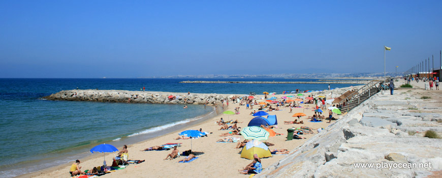 North sand at Praia do C.D.S. Beach