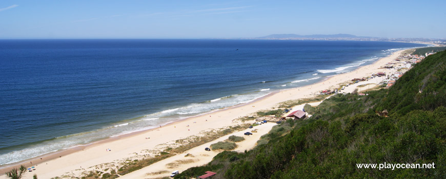Panoramic of Praia da Fonte da Telha Beach