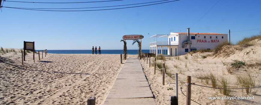 Acesso ao areal da Praia da Mata