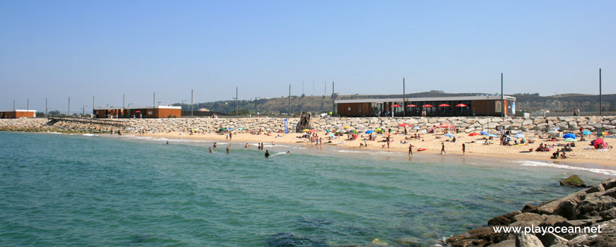 South seawall, Praia de Santo António da Caparica Beach
