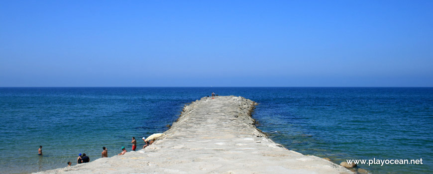 Pier of Praia de São João da Caparica Beach