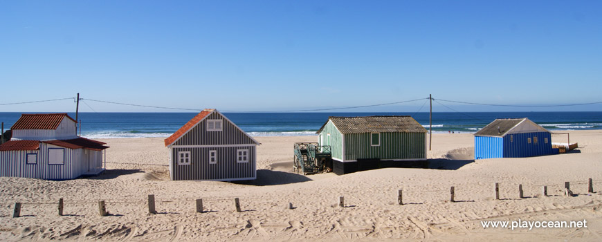 Huts at Praia da Saúde Beach