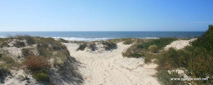 Entrance of Praia dos Almadoiros Beach