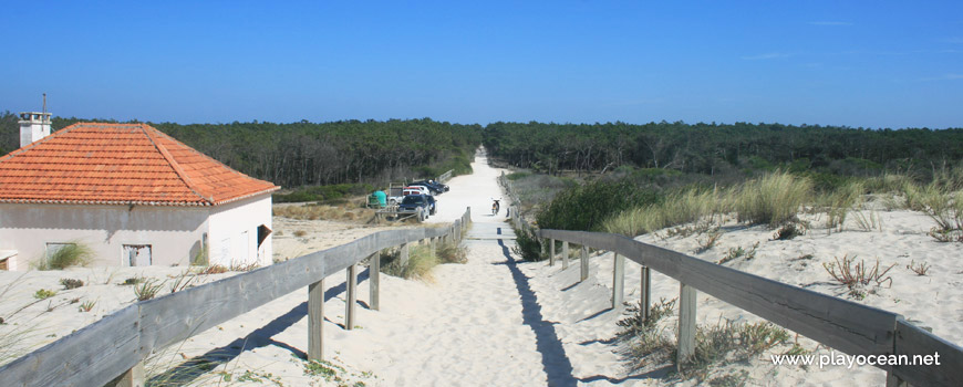 Parking at Praia do Palheirão Beach