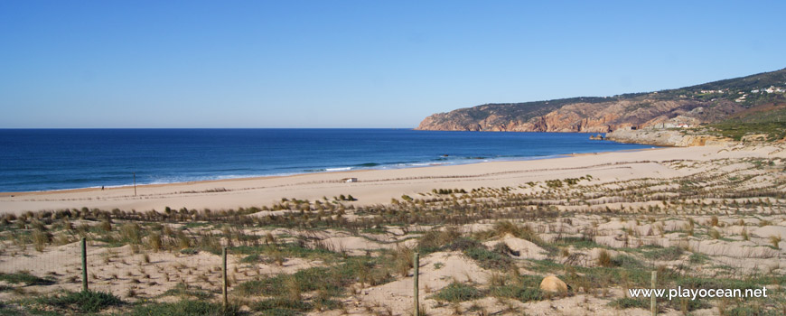 Panoramic of Praia Grande do Guincho Beach