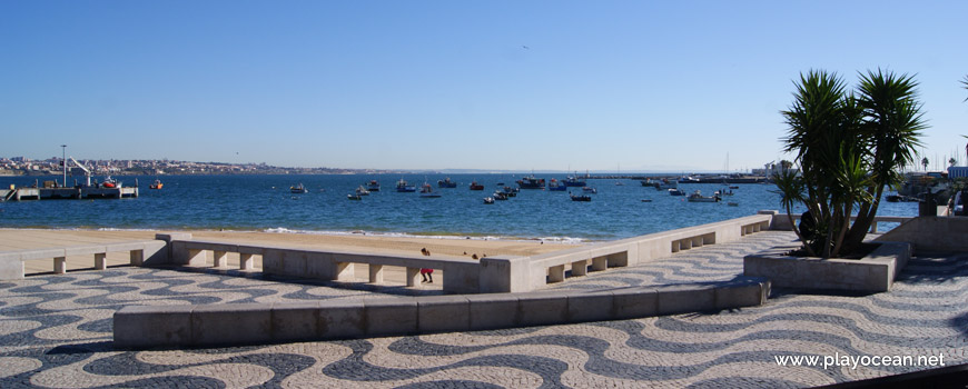 Boats at Praia da Ribeira de Cascais Beach