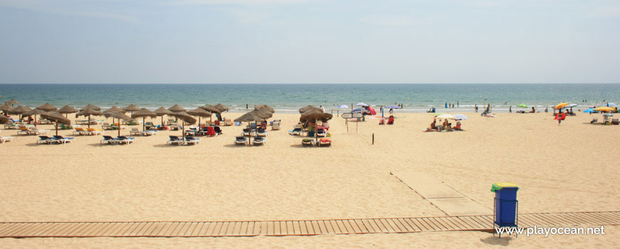 Lifeguarded area at Praia da Alagoa Beach