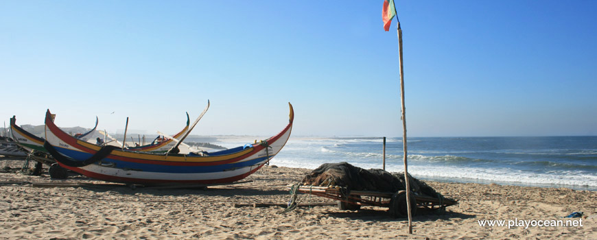 Boats at Praia do Bairro Piscatório Beach