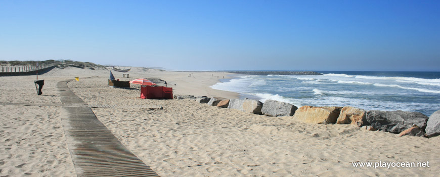 Sul do areal da Praia de Paramos