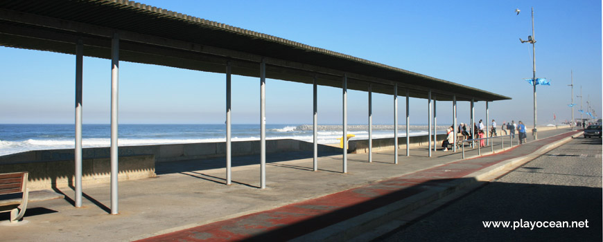 Seaside road of Praia da Rua 37 Beach