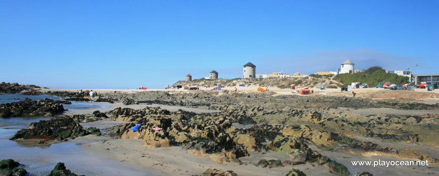 Windmills at Praia de Apúlia (North) Beach