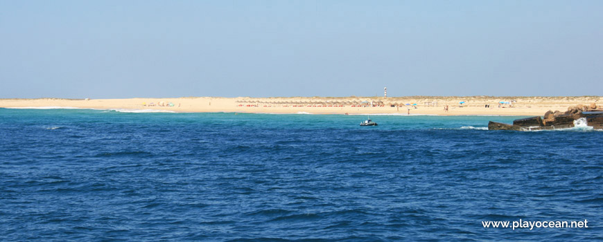 Panoramic of Praia da Barreta (Sea) Beach