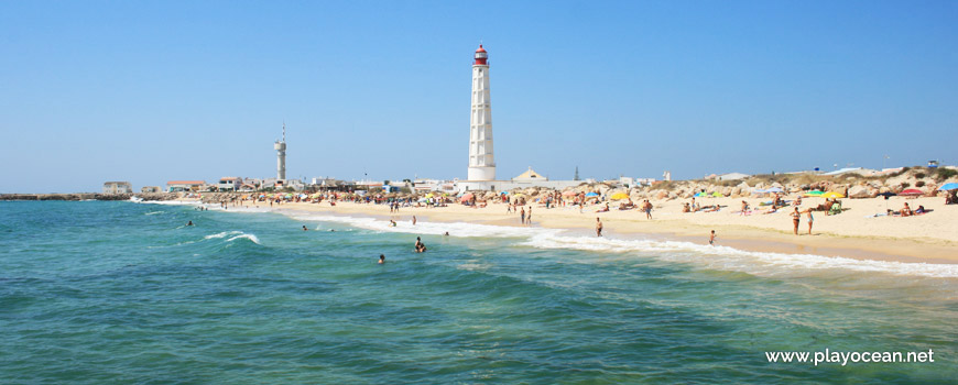 Praia da Ilha do Farol (Mar), junto ao farol