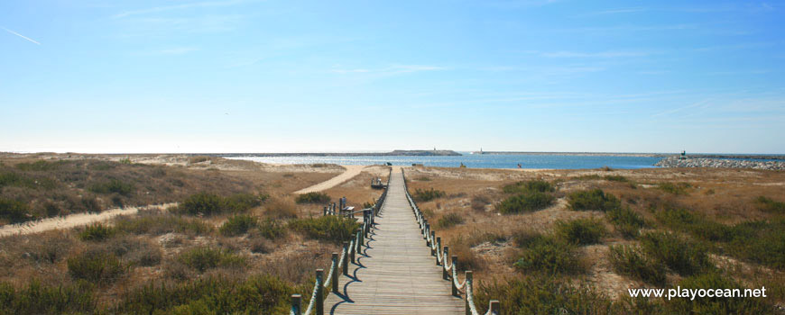 Walkway at Praia do Cabedelo Beach