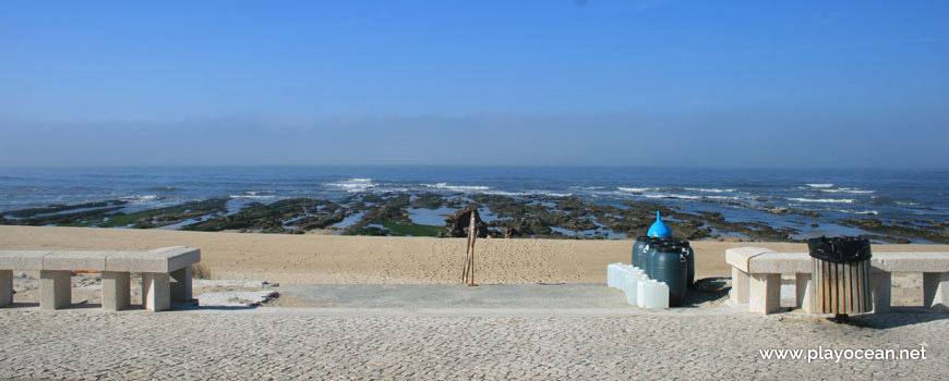 Entrance of Praia do Cabo Mondego Beach