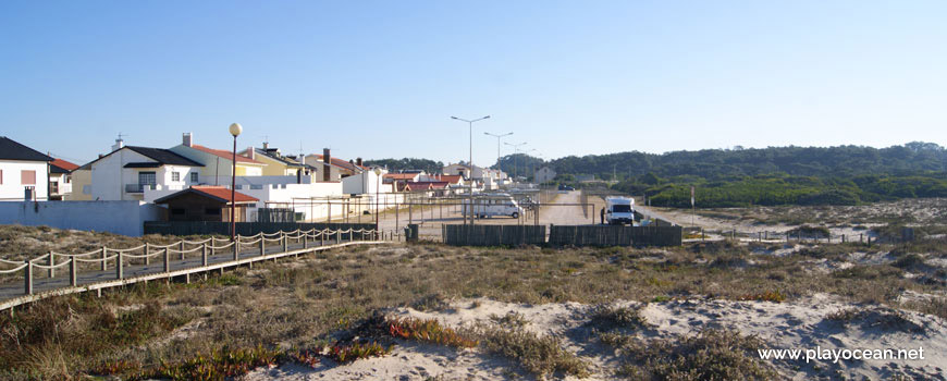 Parking at Praia da Costa de Lavos Beach