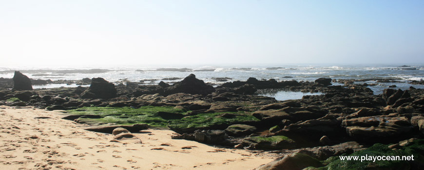 Rocks at Praia da Fonte das Pombas Beach