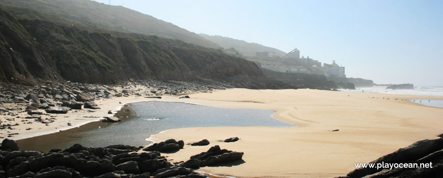 South at Praia da Laje do Costado Beach