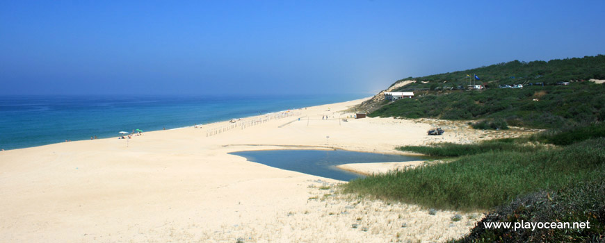 South of Praia da Aberta Nova Beach