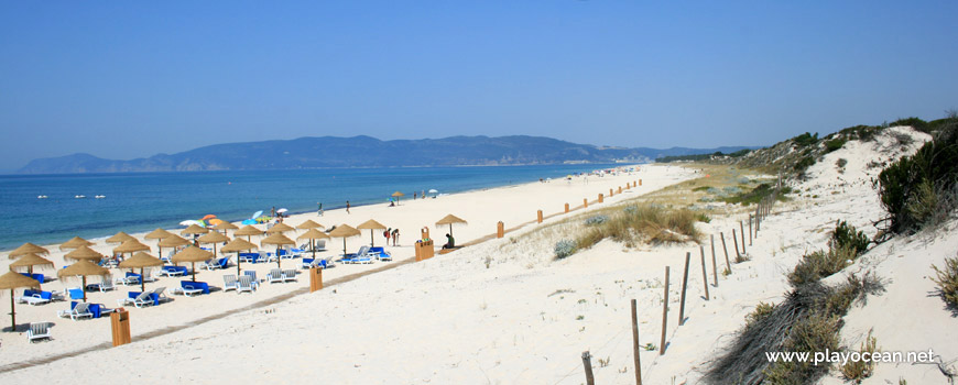 Central sand of Praia Atlântica Beach