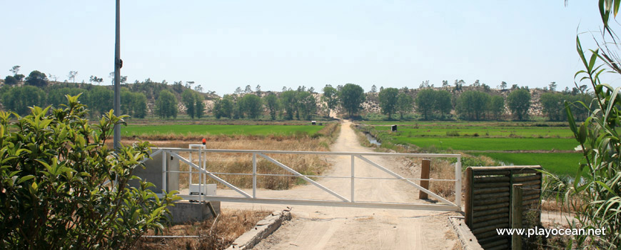 Acesso privado da Herdade da Comporta