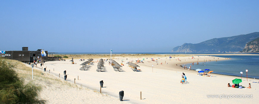 Sand of Praia de Tróia (Sea) Beach