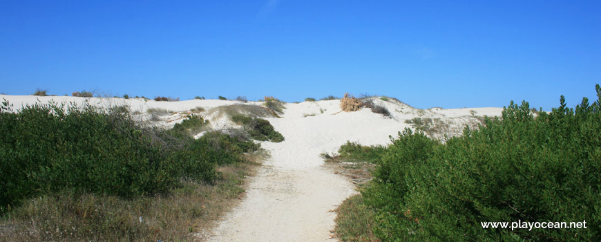 Entrance of Praia da Costinha Beach