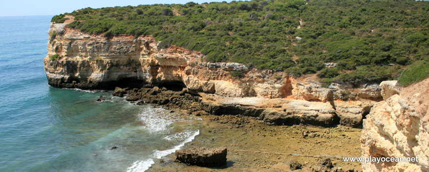 Cliff at Praia do Barranco Beach