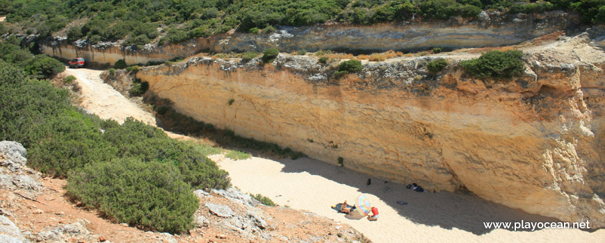 View over Praia do Barranquinho Beach